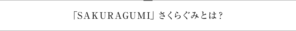 「SAKURAGUMI」さくらぐみとは？