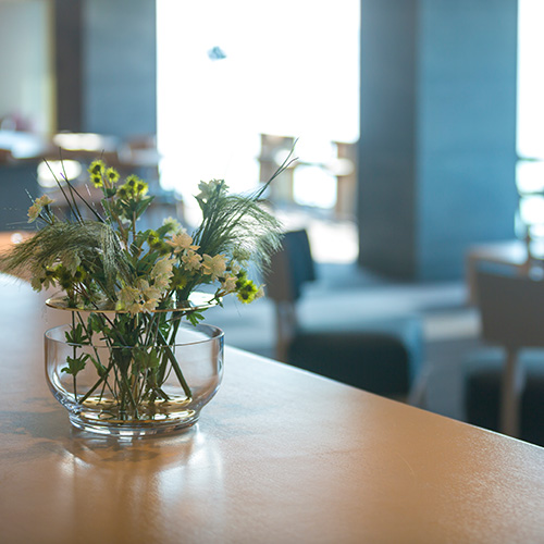 赤穂温泉銀波荘のロビーインテリア