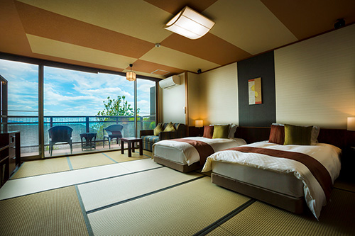 赤穂温泉銀波荘 広々とした客室