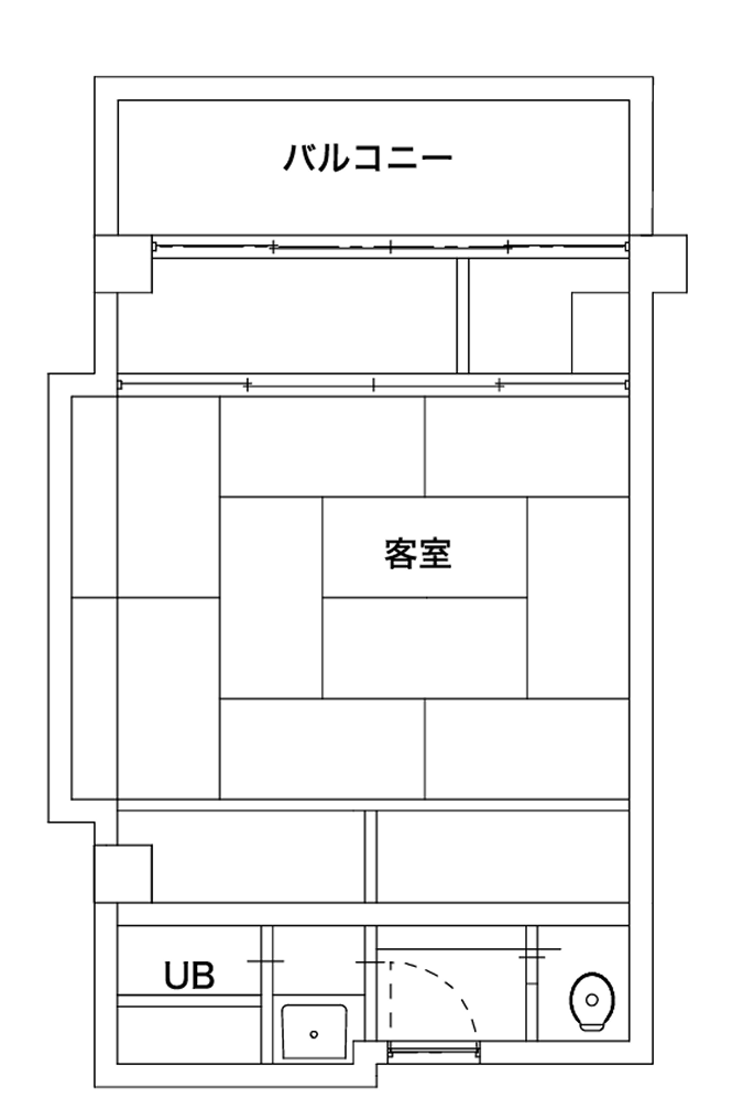 海側基本客室_間取り