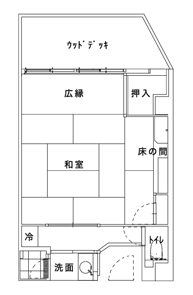 庭園側客室(テラス付)