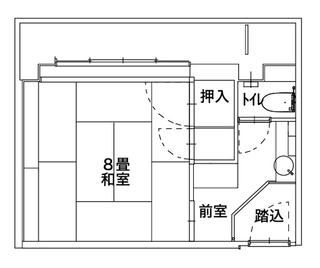 別邸『月の杜』(8畳)_間取り