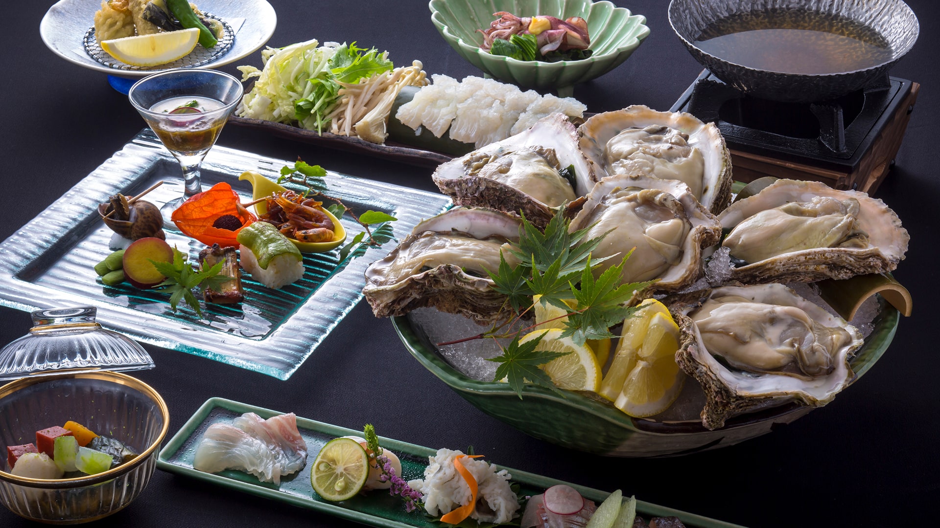 赤穂温泉銀波荘　料理イメージ　【初夏の味覚】瀬戸内産『岩牡蠣』と播磨灘の『天然鱧とタコ』を楽しむ会席プランイメージ
