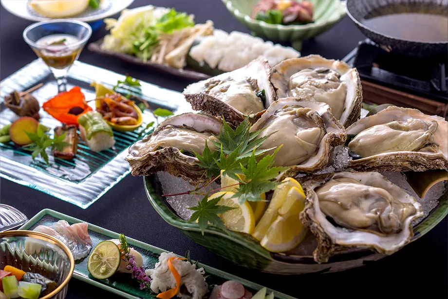 【初夏の味覚】瀬戸内産『岩牡蠣』と播磨灘の『天然鱧とタコ』を楽しむ会席プランイメージ