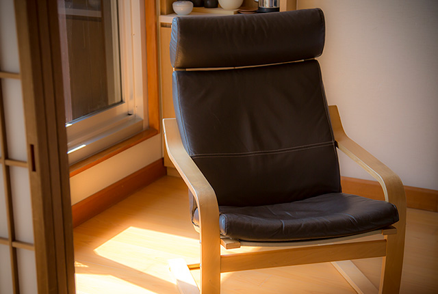 庭園側客室(和室＋ツイン）の椅子